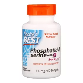Doctors Best Phosphatidyl Serine with SerinAcid 100mg 60 Softgels 60 Gélkapszula