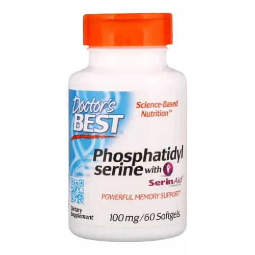 Doctors Best Phosphatidyl Serine with SerinAcid 100mg 60 Softgels 60 Gélkapszula