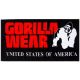 Gorilla Wear Functional Gym Towel Törölköző Black/Red (Fekete/Piros)