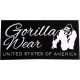Gorilla Wear Classic Gym Towel Törölköző Black/White (Fekete/Fehér)