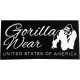 Gorilla Wear Classic Gym Towel Törölköző Black/White (Fekete/Fehér)