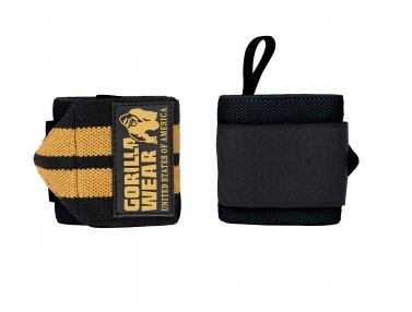 Gorilla Wear Wrist Wraps Pro Black/Gold (Fekete/Arany) Csuklószorító