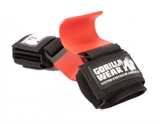 Gorilla Wear Weight Lifting Hooks Black/Red (Fekete/Piros) Edzőkampó