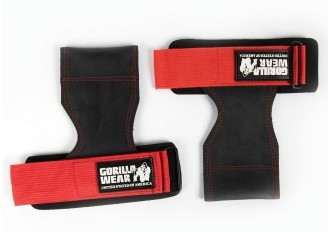 Gorilla Wear Lifting Grips Black/Red (Fekete/Piros) Fogást Segítő Edzőpánt
