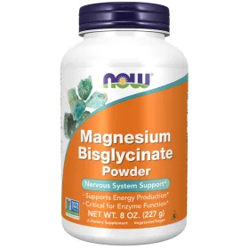   Now Foods Magnesium Bisglycinate Powder 8oz 227g Unflavored (Ízesítetlen)