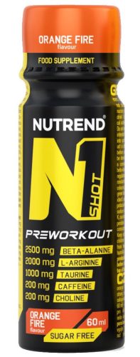 Nutrend N1 Pre-Workout Shot 60ml Orange Fire (Narancs)