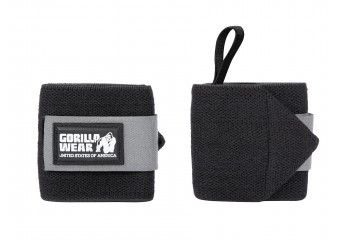 Gorilla Wear Wrist Wraps Basic Black/Grey (Fekete/Szürke) Csuklószorító