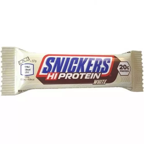 S&M Bar Hiprotein SNICKERS WHITE (Fehércsokoládé) 57g