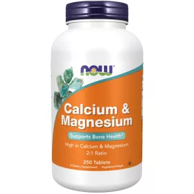 Now Foods Calcium & Magnesium 250 Tablets 250 Tabletta