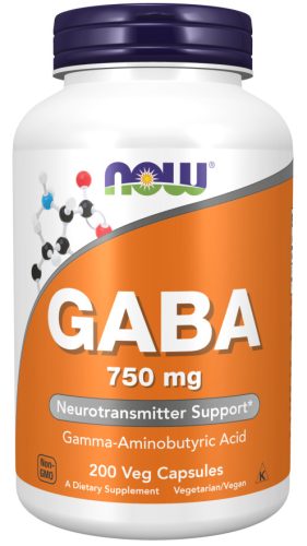 Now Foods Gaba 750mg 200 Veg Capsules 200 Kapszula