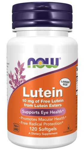 Now Foods Lutein 10mg Of Free Lutein From Lutein Esters 60 Softgels 60 Gélkapszula