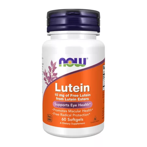 Now Foods Lutein 10mg Of Free Lutein From Lutein Esters 60 Softgels 60 Gélkapszula