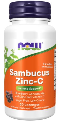 Now Foods Sambucus Zinc-C 60 Lozenges 60 Tabletta