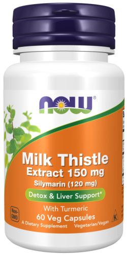 Now Foods Milk Thistle Extract 150mg 60 Veg Capsules 60 Kapszula
