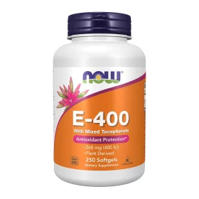 Now Foods E-400 With Mixed Tocopherols 250 Softgels 250 Gélkapszula