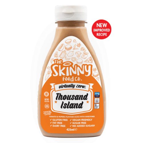 Skinny Foods Sauce Virtually Zero 425ml Thousand Island (Ezersziget)