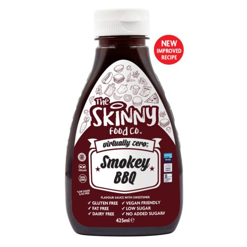 Skinny Foods Sauce Virtually Zero 425ml Smoke BBQ (Füstös BBQ)