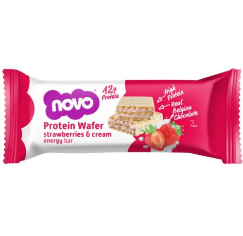 Novo Protein Wafer Bar 40g Strawberries & Cream (Eperkrém)