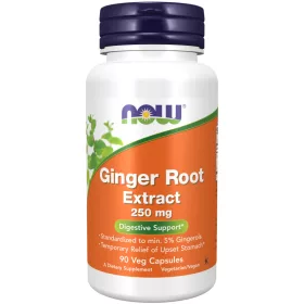   Now Foods Ginger Root Extract 250mg 90 Veg Capsules 90 Kapszula