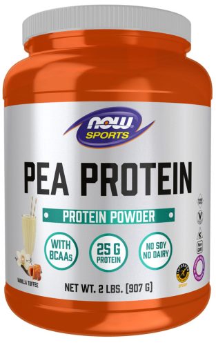 Now Foods Pea Protein 907g Vanilla Toffee (Vanília Karamell)