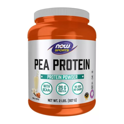 Now Foods Pea Protein 907g Vanilla Toffee (Vanília Karamell)