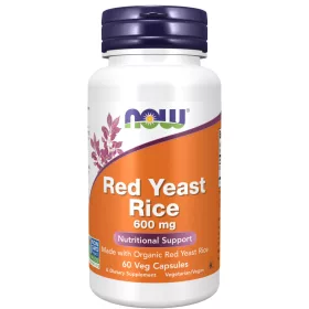 Now Foods Red Yeast Rice 600mg 60 Capsules 60 Kapszula