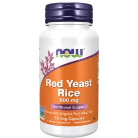 Now Foods Red Yeast Rice 600mg 60 Capsules 60 Kapszula