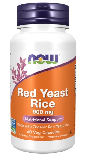 Now Foods Red Yeast Rice 600mg 60 Capsules 60 Kapszula