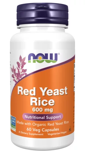 Now Foods Red Yeast Rice 600mg 60 Capsules 60 Kapszula