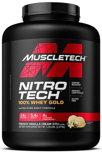 Muscle Tech Nitro Tech 100% Whey Gold 2273g French Vanilla (Francia Vanília)