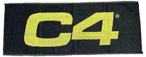 Cellucor C4 Gym Towel (C4 Törölköző) 40cmx100cm Black/Yellow (Fekete/Sárga)