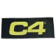 Cellucor C4 Gym Towel (C4 Törölköző) 40cmx100cm Black/Yellow (Fekete/Sárga)