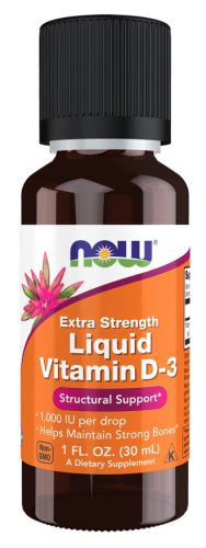 Now Foods Vitamin D-3 1000 IU Liquid Extra Strenght 1fl oz 30ml