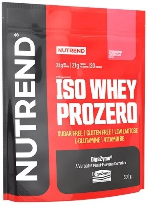 Nutrend Iso Whey Prozero 500g Strawberry Cheesecake (Eper Sajttorta)