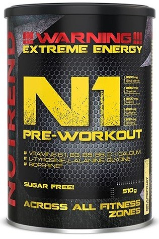 Nutrend N1 Pre-Workout Booster 510g Red Orange (Vérnarancs)