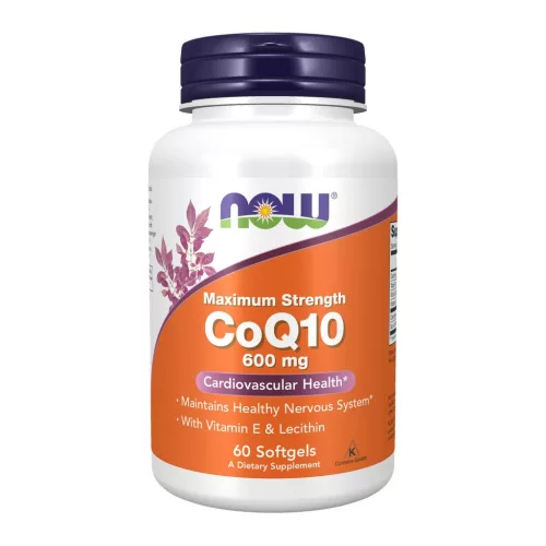 Now Foods CoQ10 600mg Maxium Strength 60 Softgels 60 Gélkapszula