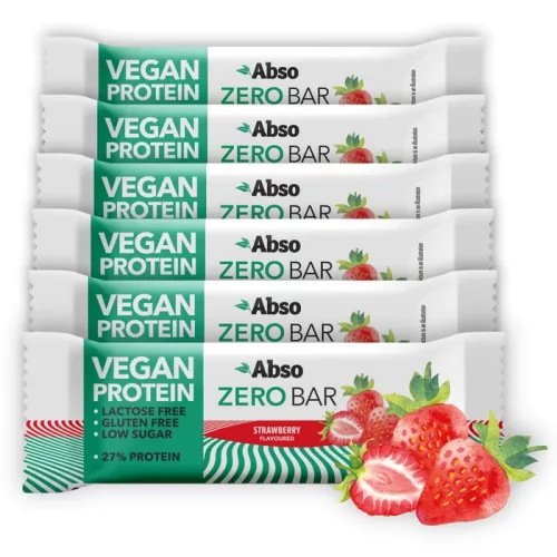 Absorice Karton Abso Zero Bar 24x40g Strawberry (Eper)