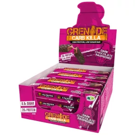 Grenade Karton Carb Killa Protein Bar 12x60g Dark Chocolate Raspberry (Étcsokoládé Málna) EXP.:2026/12/16