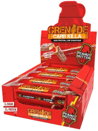 Grenade Karton Carb Killa Protein Bar 12x60g Peanut Nutter (Mogyoró) EXP.:2025/06/30