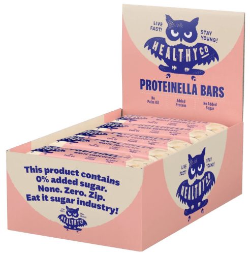 HealthyCo Karton Proteinella Bar 20x35g White Chocolate (Fehér Csokoládé)