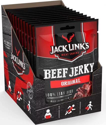 Jack Links Karton Beef Jerky 12x60g Original (Hagyományos)