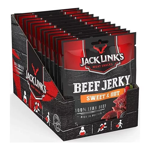 Jack Links Karton Beef Jerky 12x60g Sweet and Hot (Édes És Csípős)