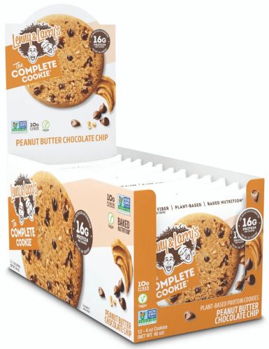 Lenny & Larrys Karton The Complete Cookie 12x113g Peanut Butter Chocolate Chip (Csokidarabos Mogyoróvaj) EXP.:2025/10/04