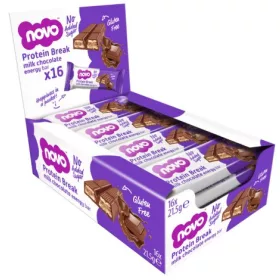   Novo Karton Protein Break Bar 16x21,5g Chocolate (Csokoládé)