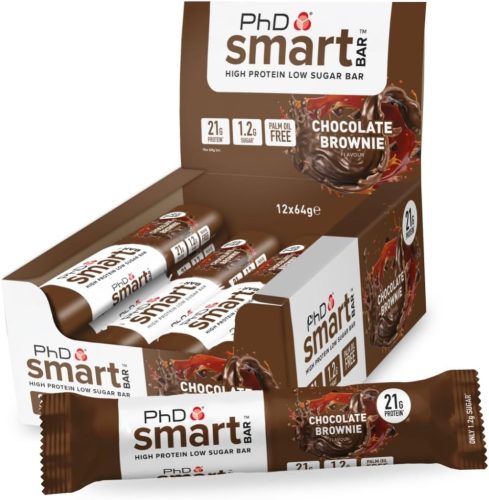 PhD Nutrition Karton Smart Bar 12x64g Chocolate Brownie (Csokoládé Brownie)