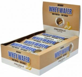 Weider Karton 32% Whey Wafer 12x35g Stracciatella (Sztracsiatella)