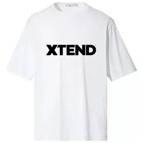 Xtend T-Shirt Black Logo White (Fehér) L (Nagy Méret)