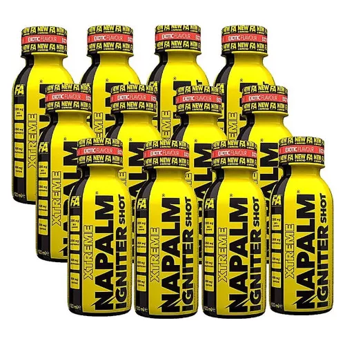 Fitness Authority Karton Xtreme Napalm Igniter Shot 12x120ml Exotic (Egzotikus Gyümölcs)