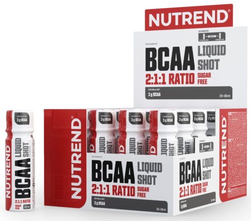 Nutrend Karton BCAA 2:1:1 Mega Shot 20x60ml Sugar Free! Fruit Punch (Gyümölcspuncs)