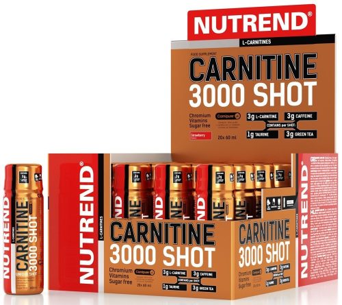 Nutrend Karton Carnitine 3000 Shot 20x60ml Orange (Narancs)